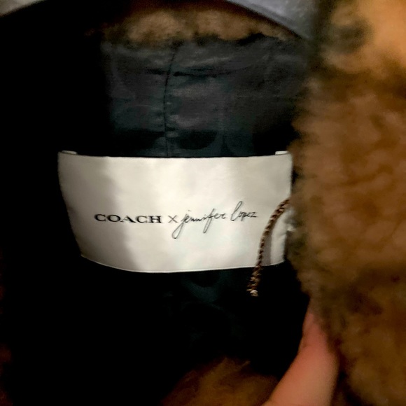 NWT Coach x Jennifer Lopez signature shearling coat - Picture 3 of 3